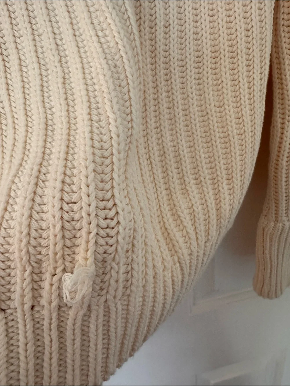 J. Crew Heritage Fisherman’s Sweater in Ivory. 100% cotton